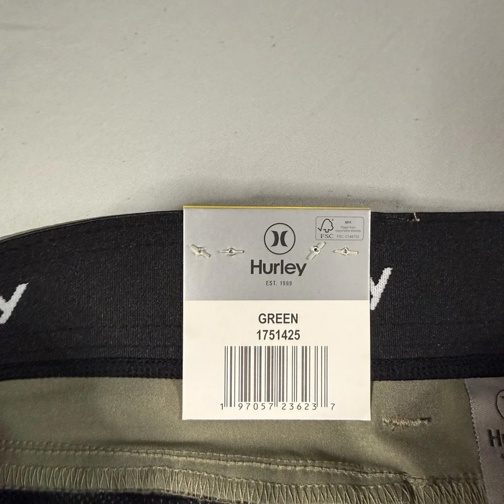 Hurley Jet Set Tech Pants‎ 32x34 Green Stretch Surfer